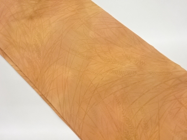 草葉模様織出し名古屋帯